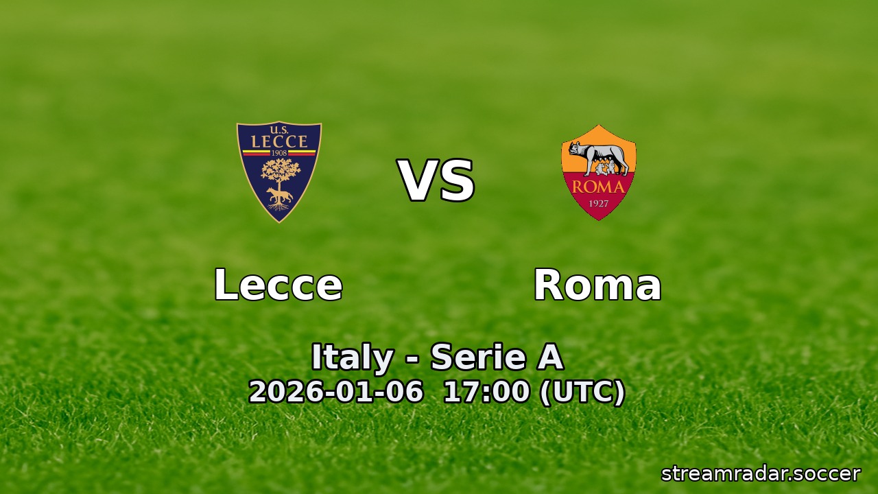 Lecce vs Roma
