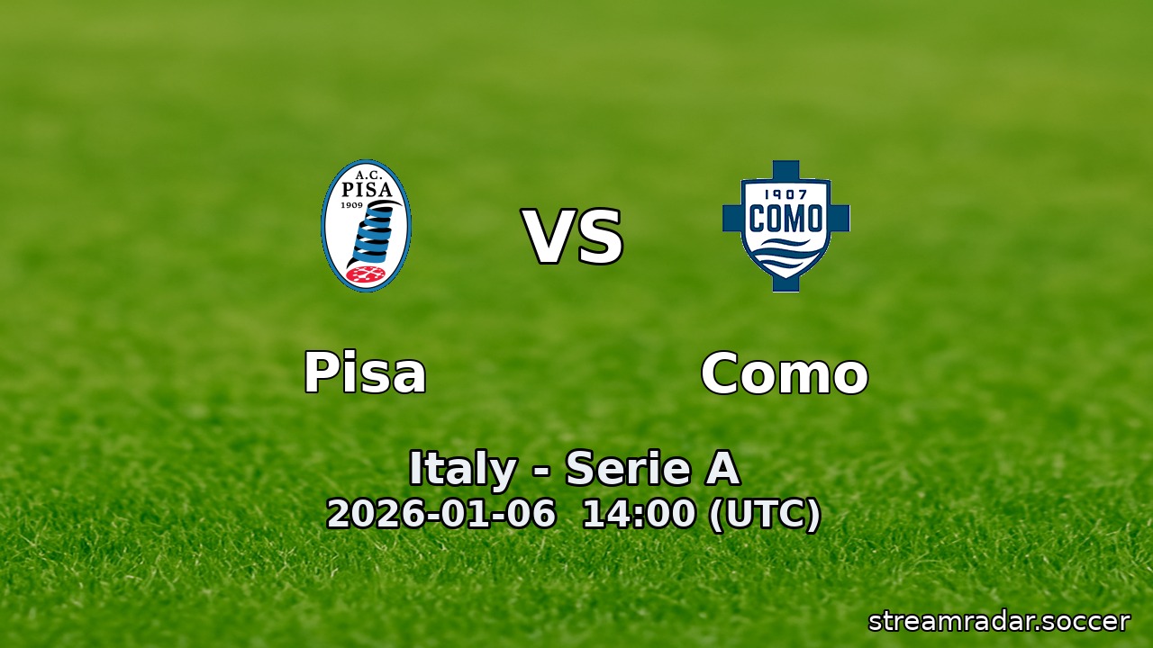 Pisa vs Como