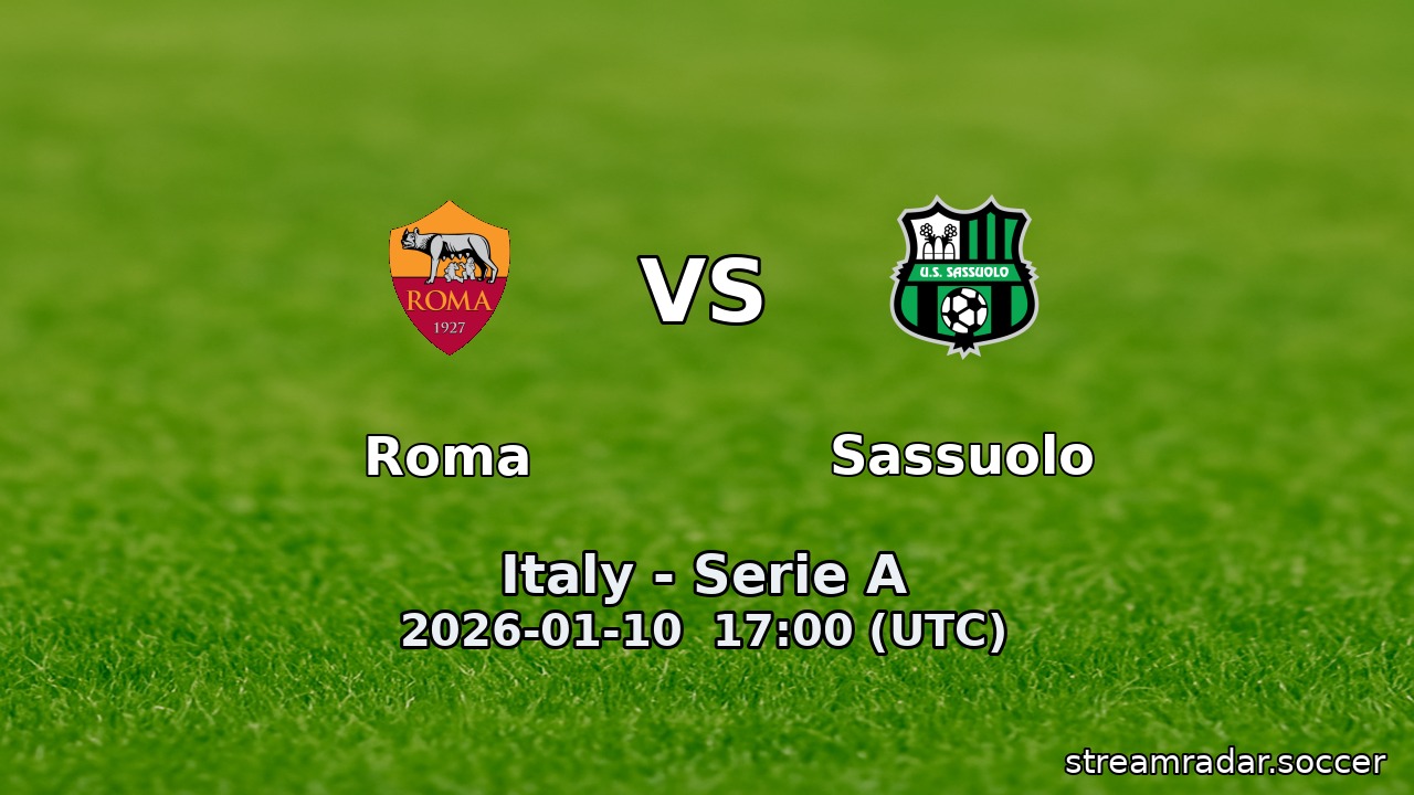 Roma vs Sassuolo