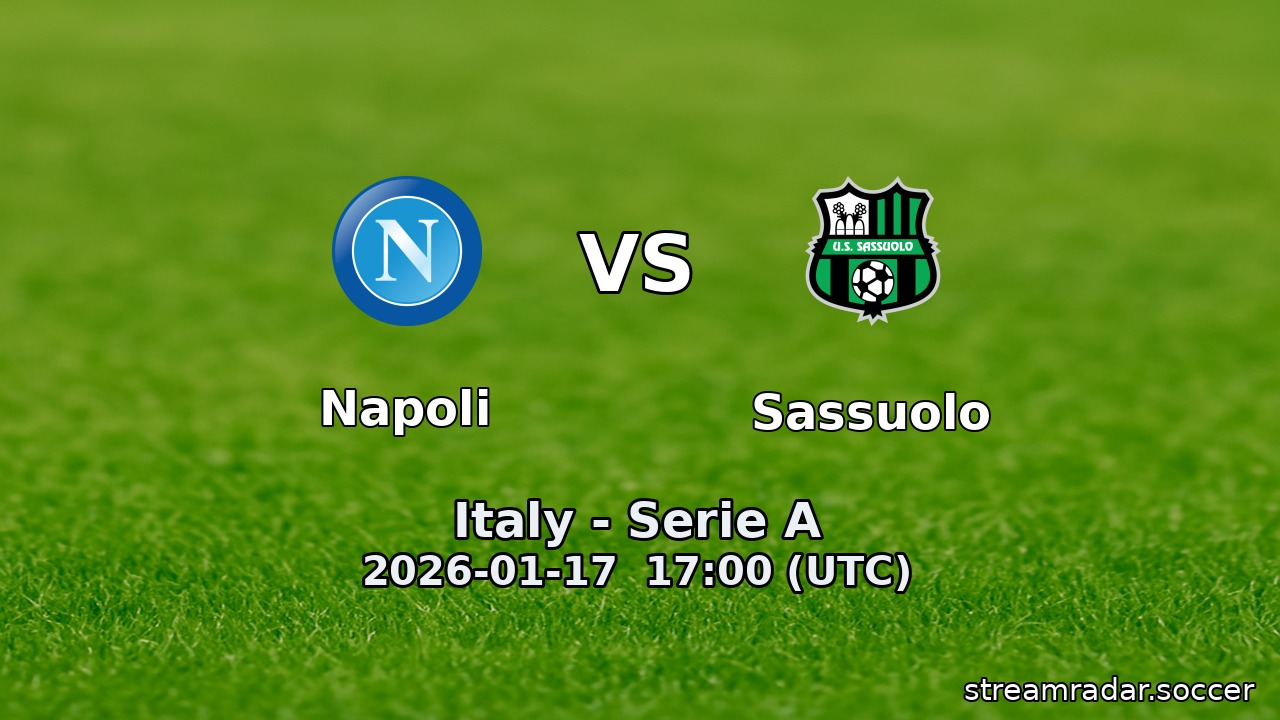 Napoli vs Sassuolo