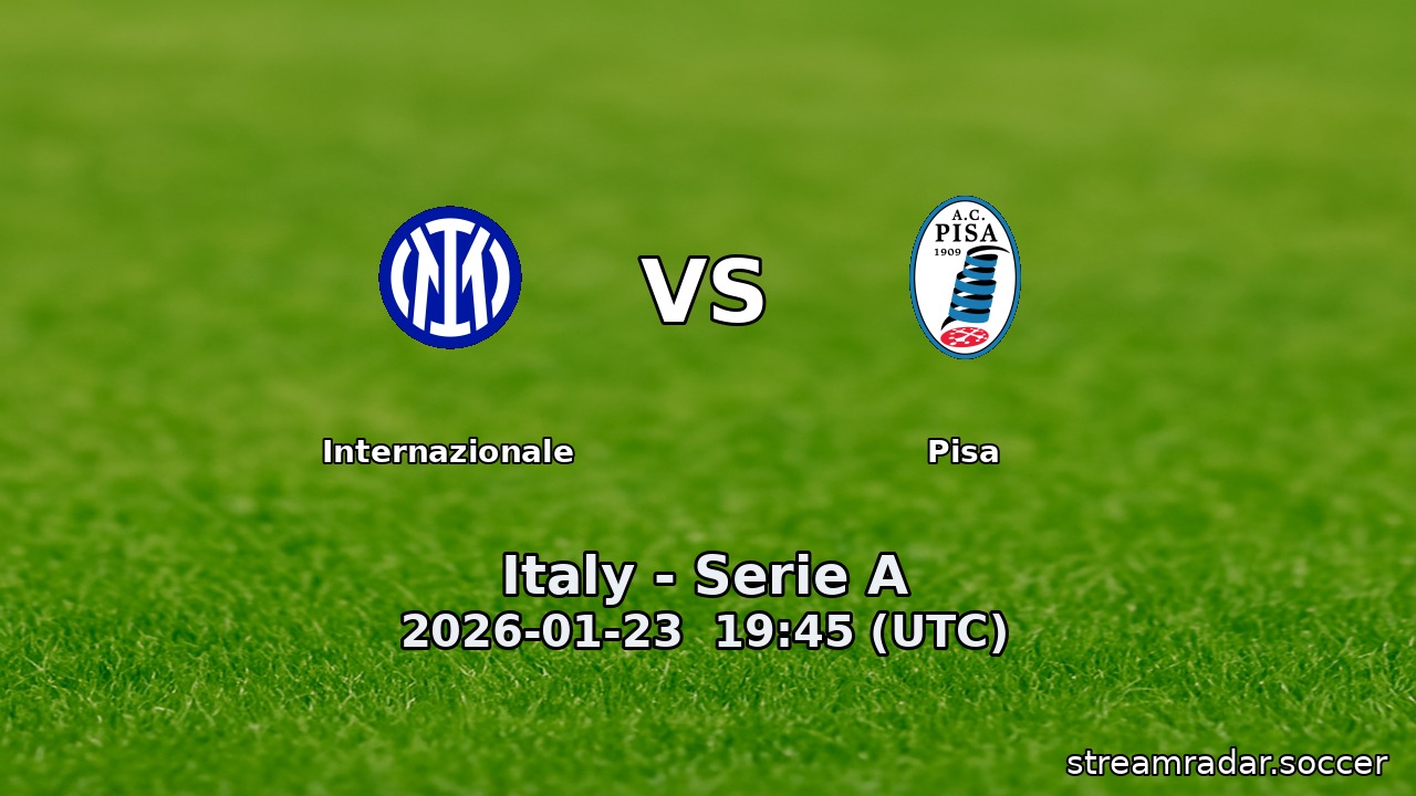 Internazionale vs Pisa
