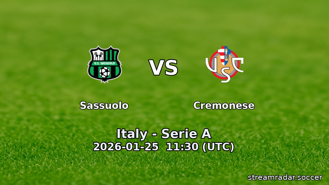 Sassuolo vs Cremonese
