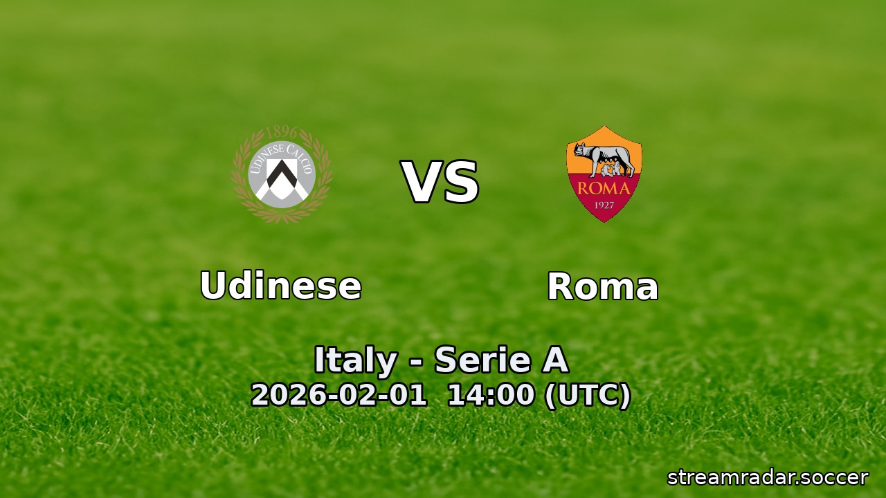 Udinese vs Roma