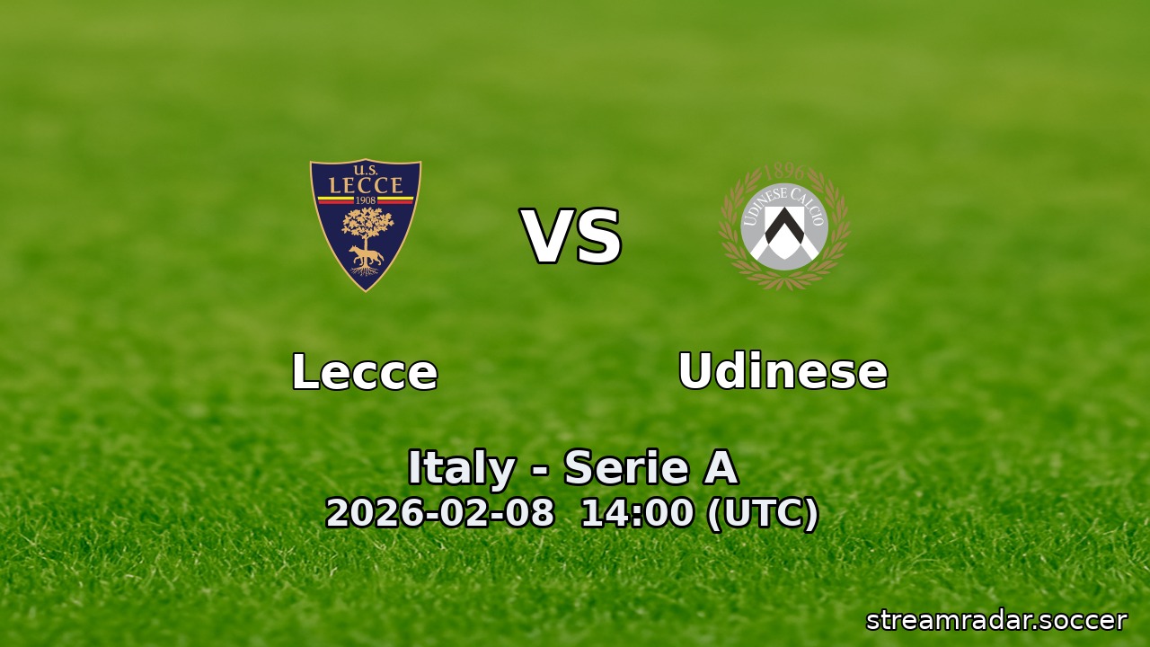 Lecce vs Udinese