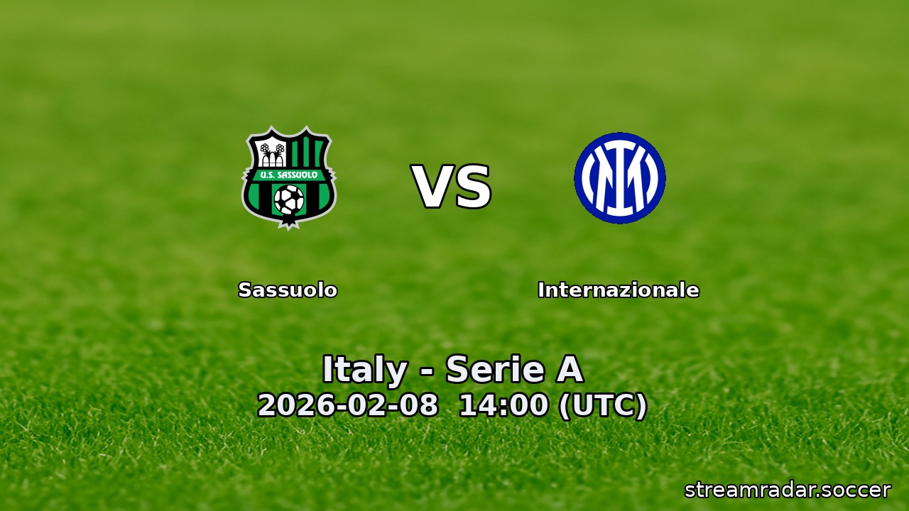 Sassuolo vs Internazionale