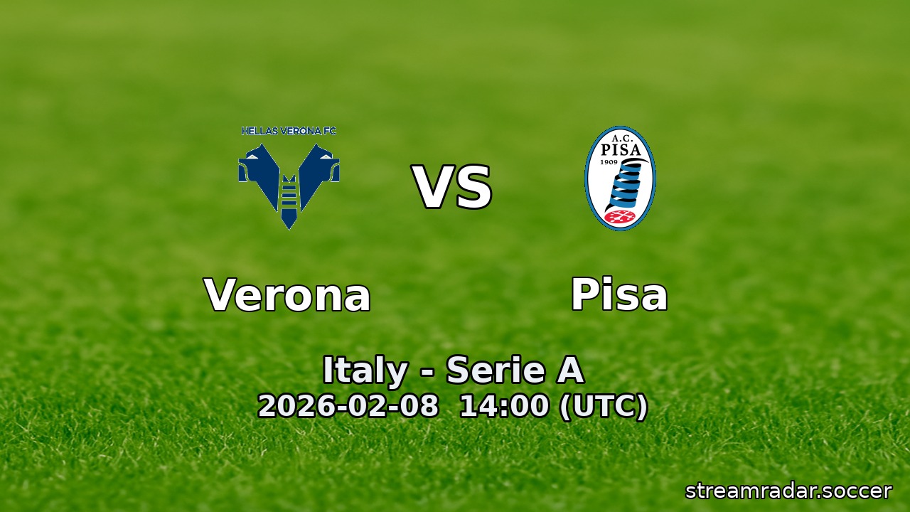 Verona vs Pisa