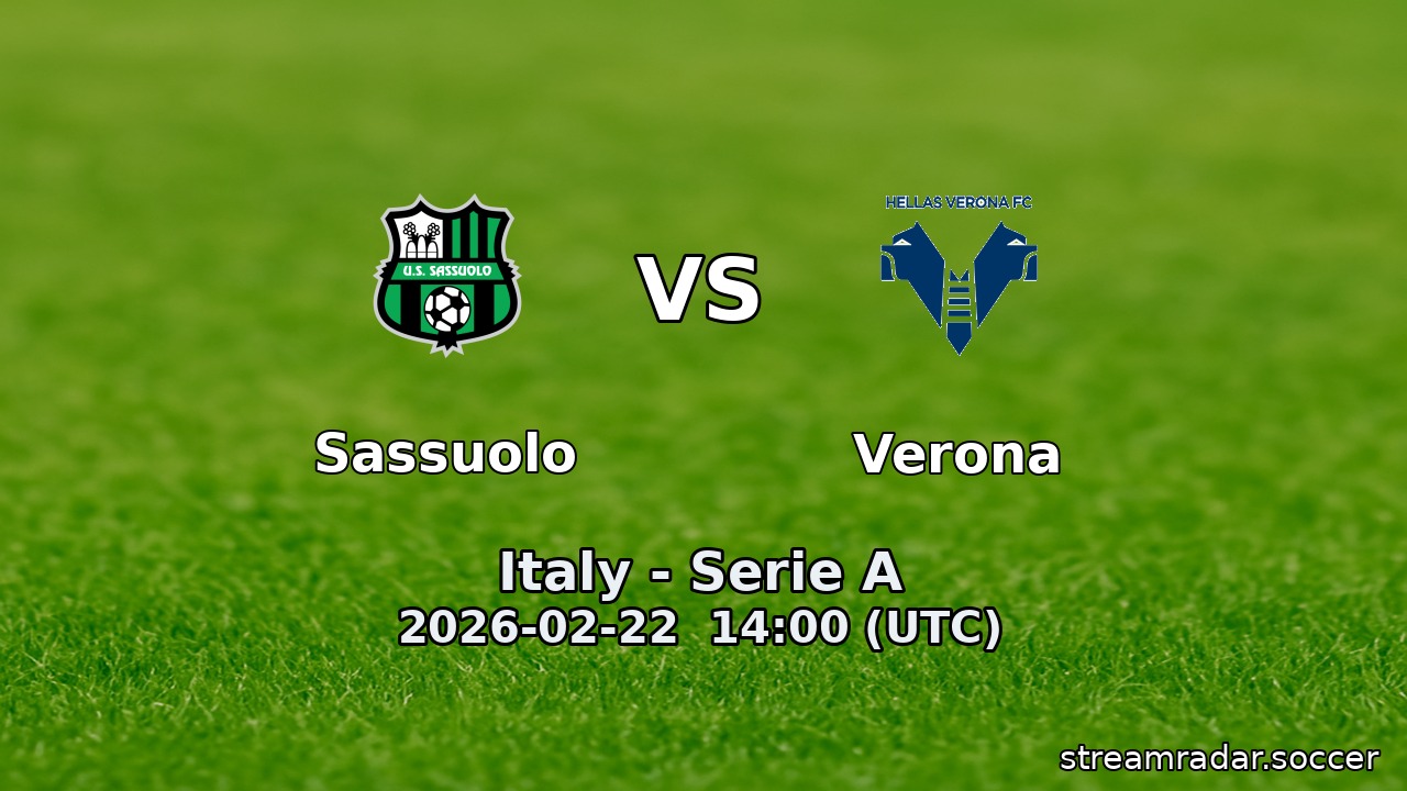 Sassuolo vs Verona