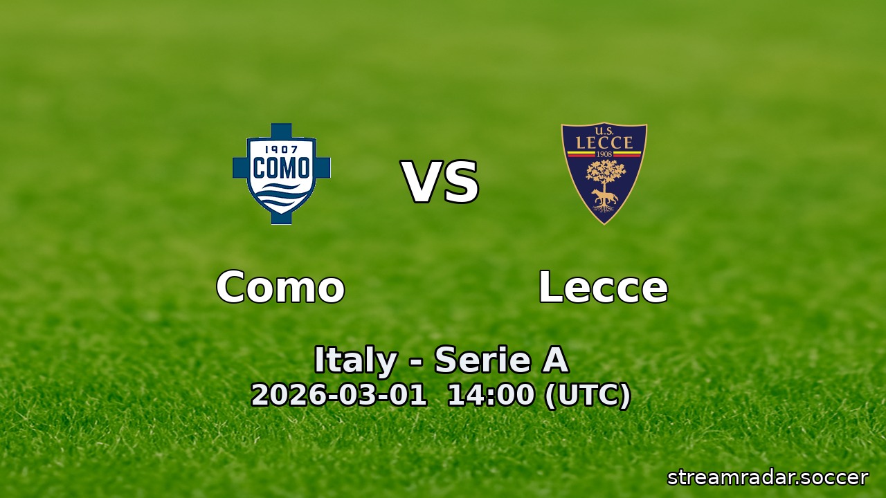 Como vs Lecce