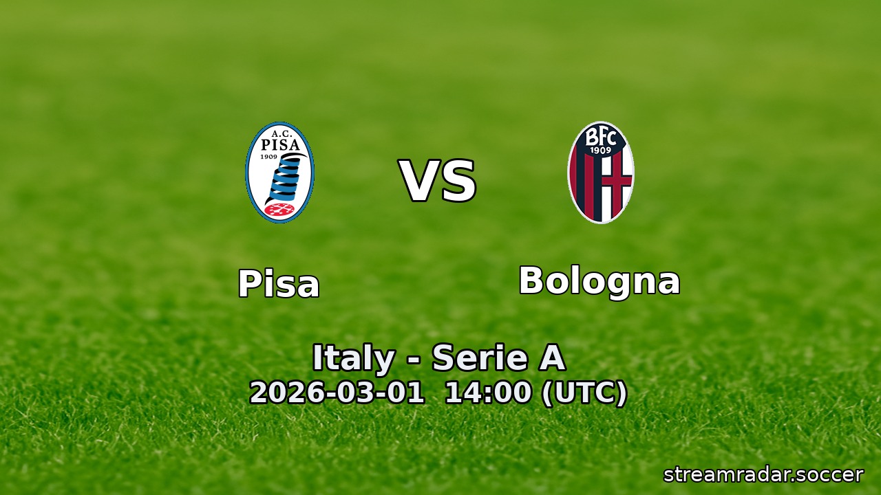 Pisa vs Bologna