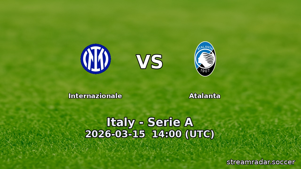 Internazionale vs Atalanta
