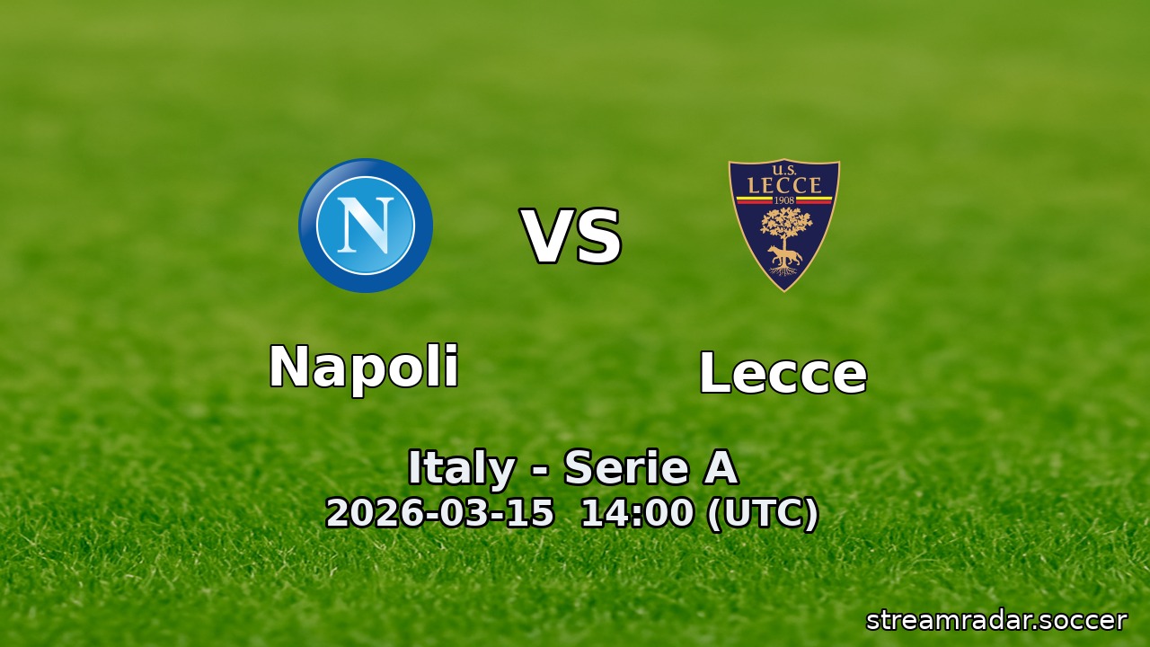 Napoli vs Lecce