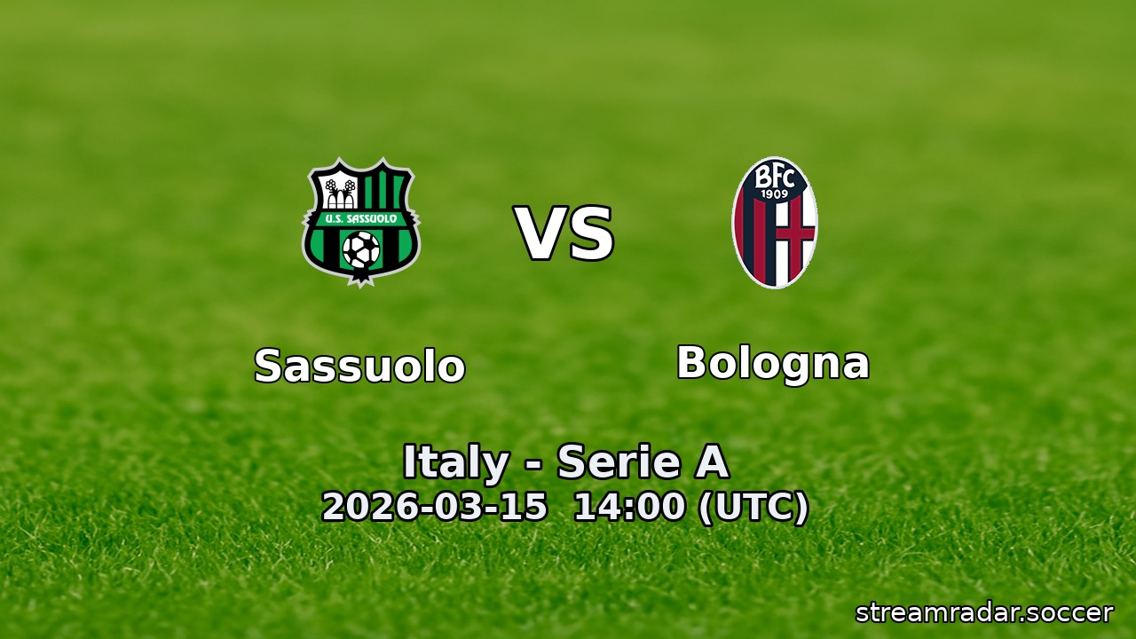 Sassuolo vs Bologna