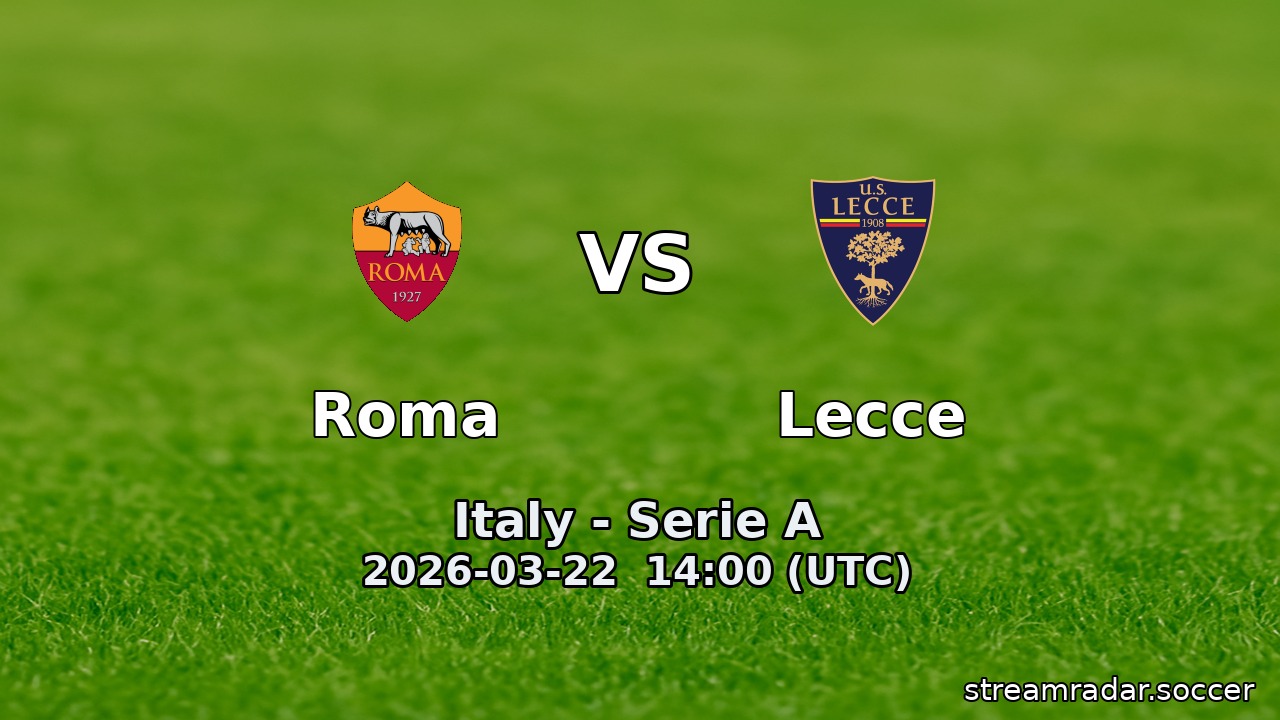 Roma vs Lecce