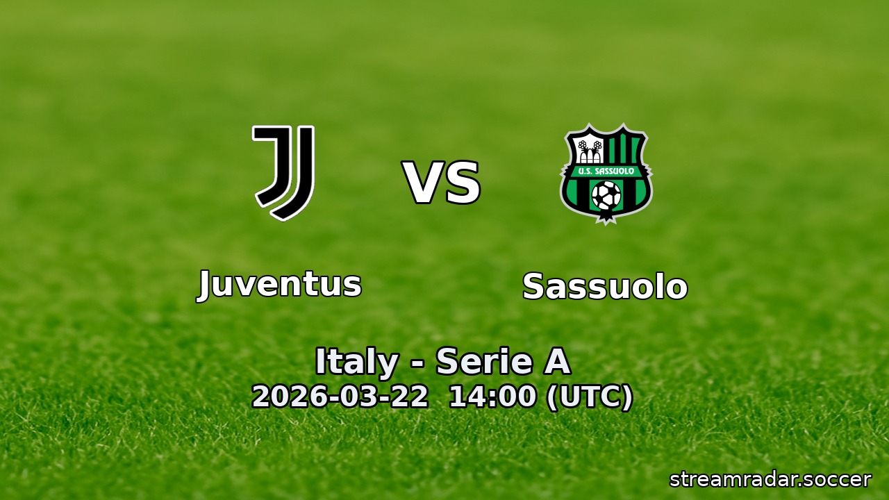 Juventus vs Sassuolo
