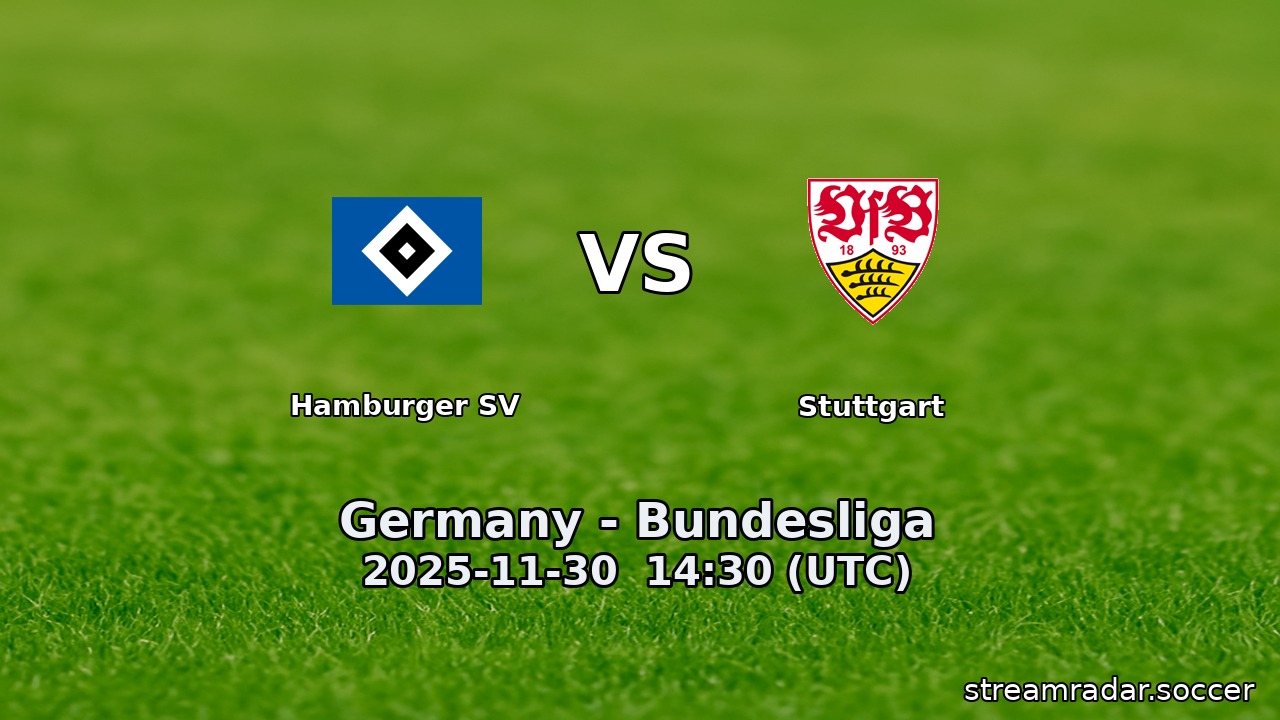 Hamburger SV vs Stuttgart