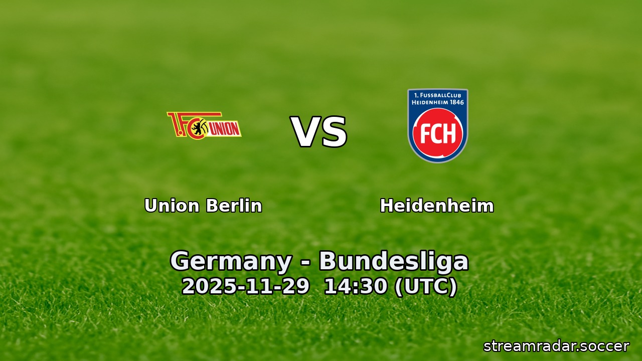 Union Berlin vs Heidenheim
