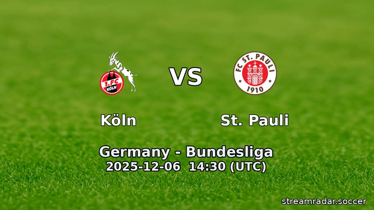 Köln vs St. Pauli
