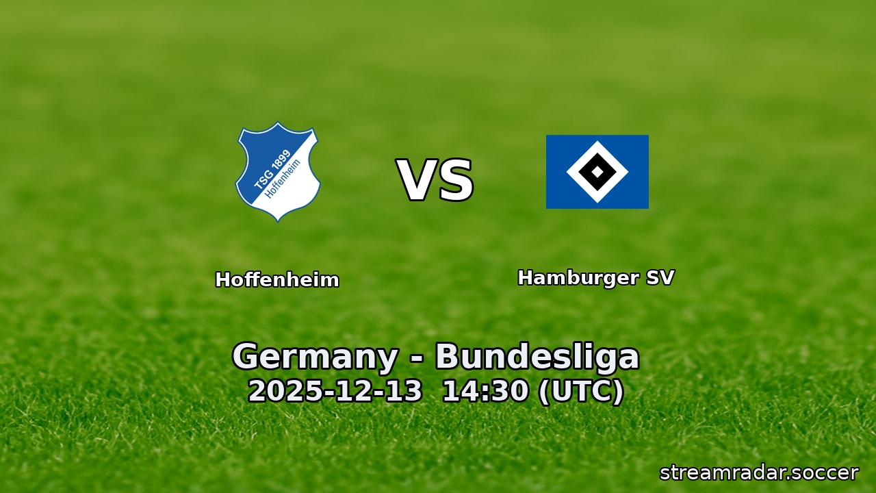 Hoffenheim vs Hamburger SV