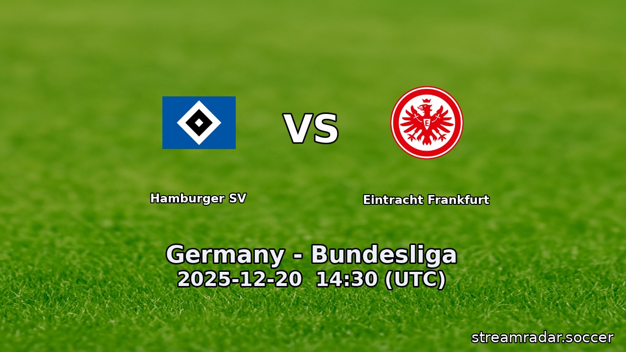 Hamburger SV vs Eintracht Frankfurt