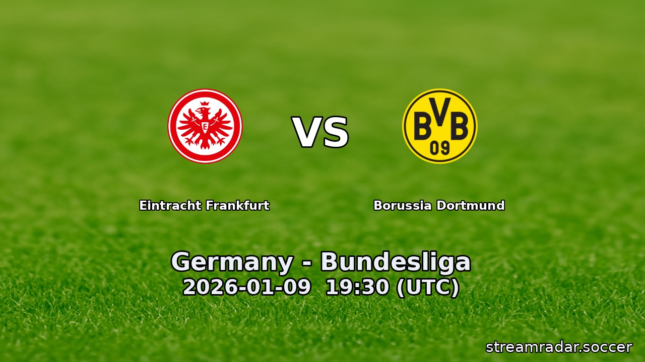 Eintracht Frankfurt vs Borussia Dortmund