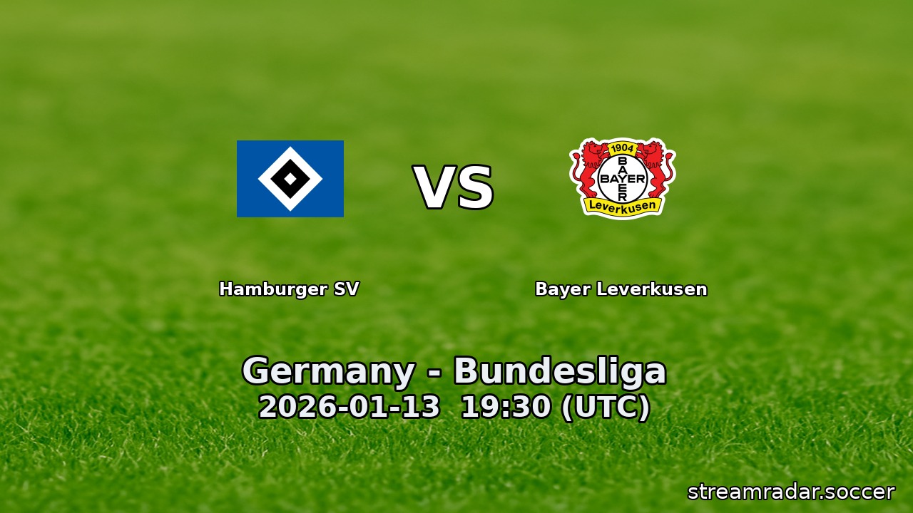 Hamburger SV vs Bayer Leverkusen