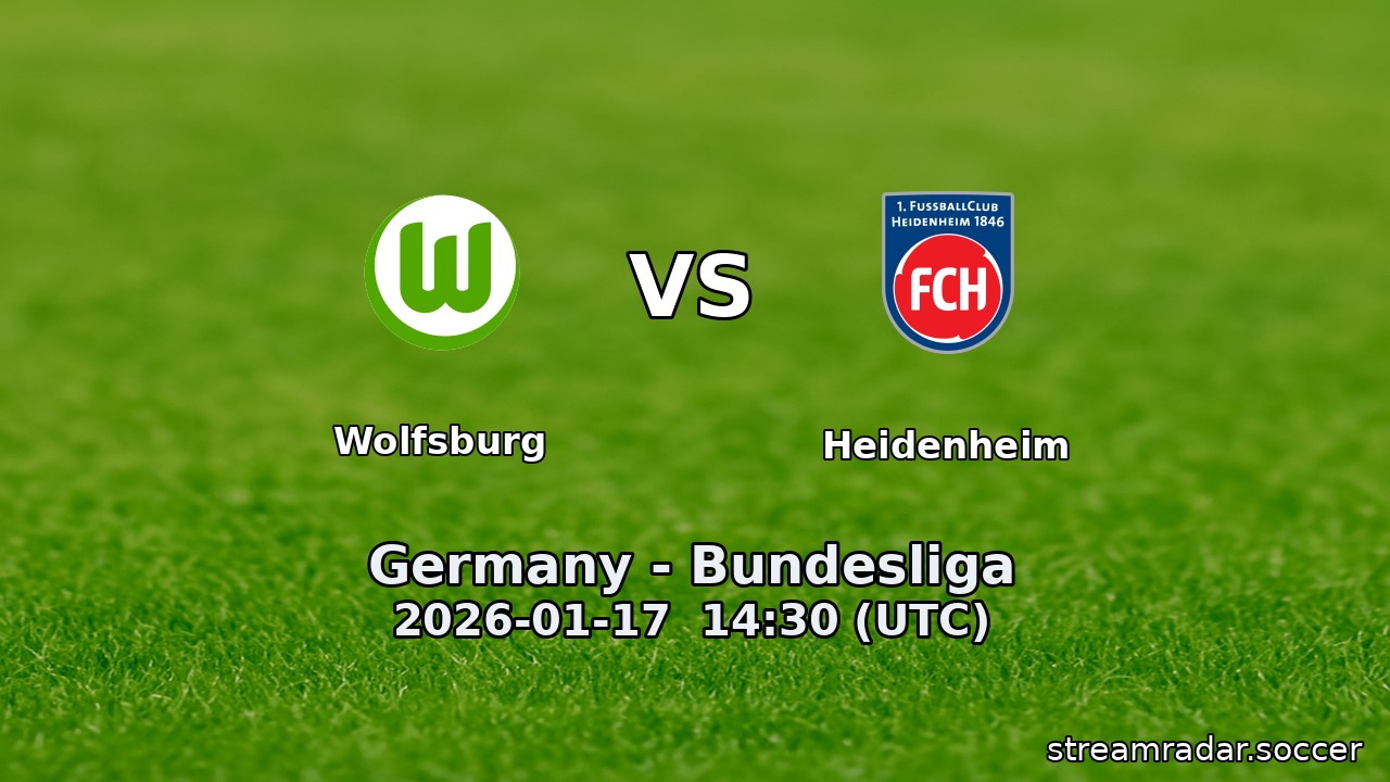 Wolfsburg vs Heidenheim