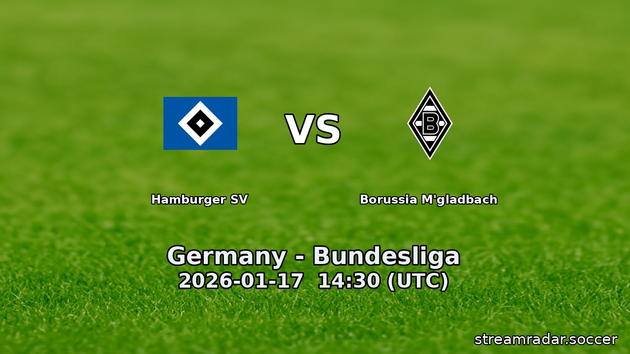 Hamburger SV vs Borussia M'gladbach