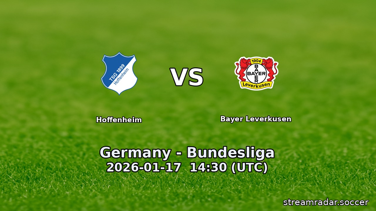 Hoffenheim vs Bayer Leverkusen