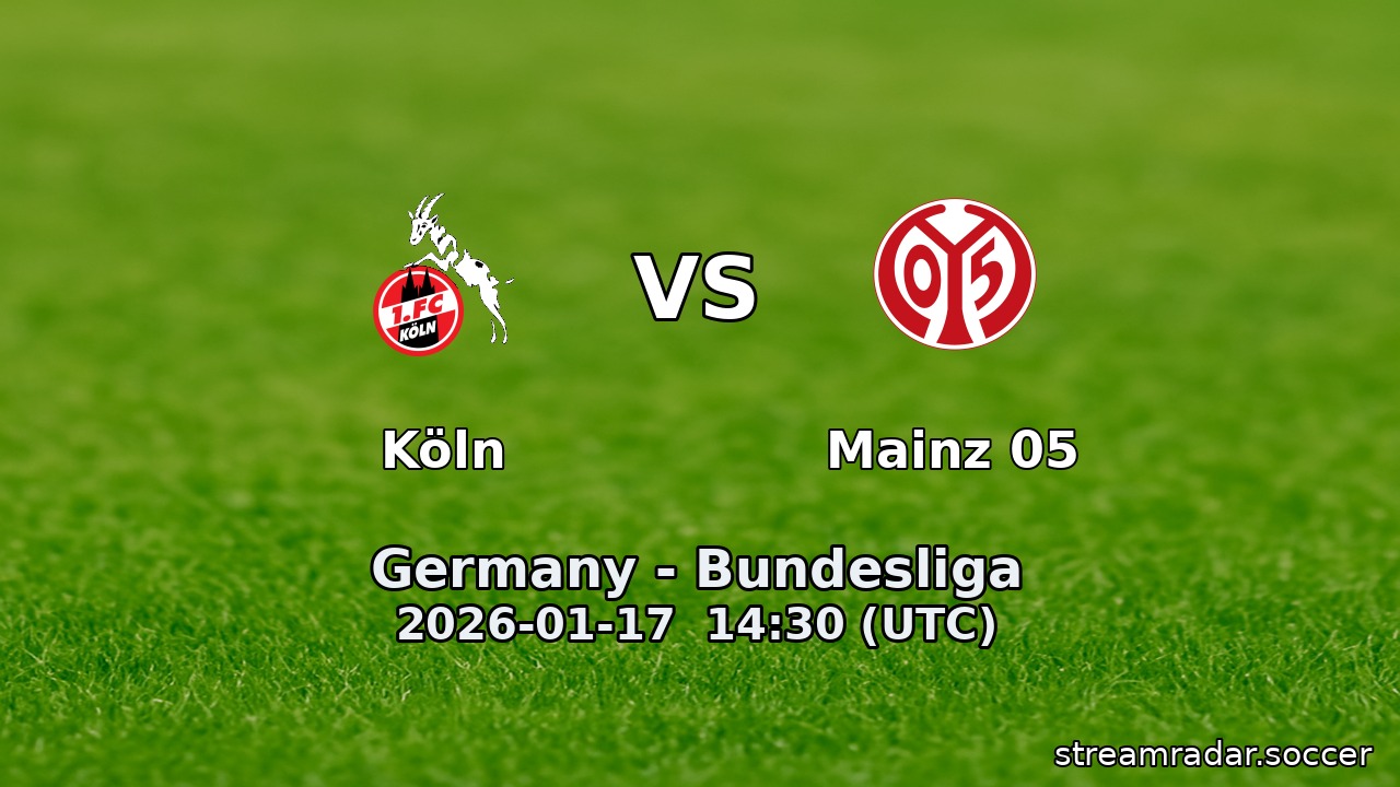 Köln vs Mainz 05