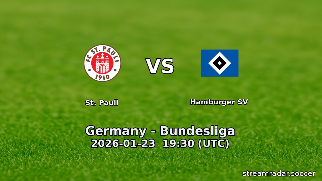 St. Pauli vs Hamburger SV