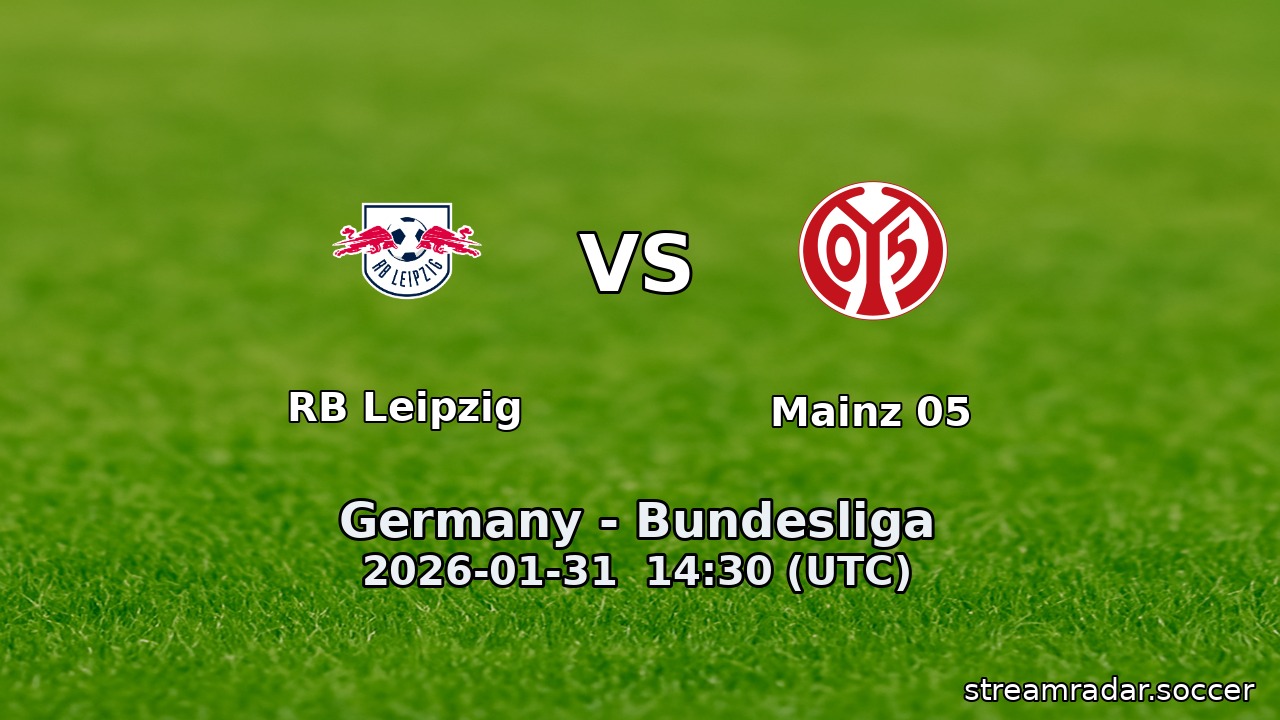 RB Leipzig vs Mainz 05