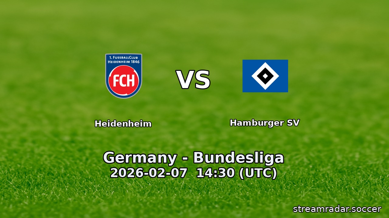Heidenheim vs Hamburger SV