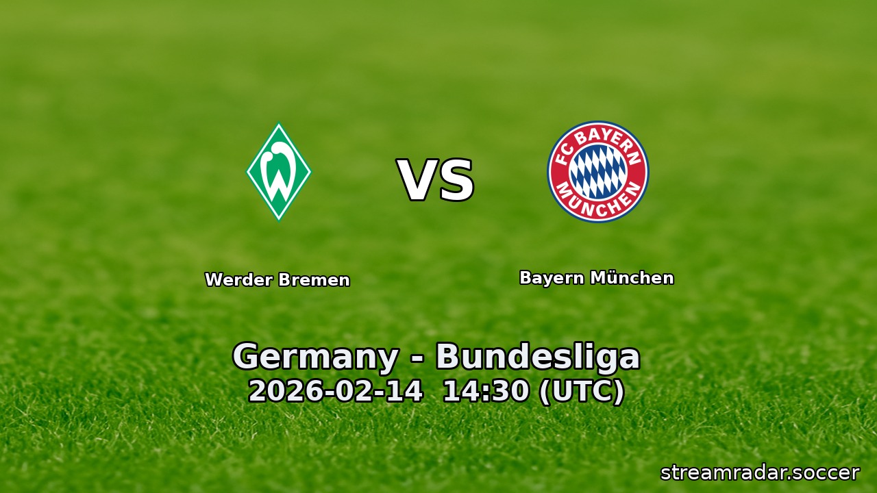 Werder Bremen vs Bayern München