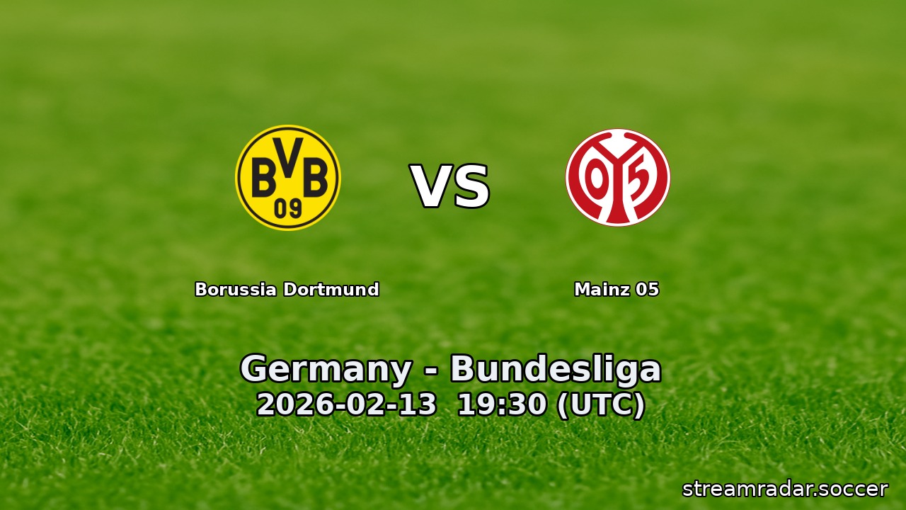 Borussia Dortmund vs Mainz 05