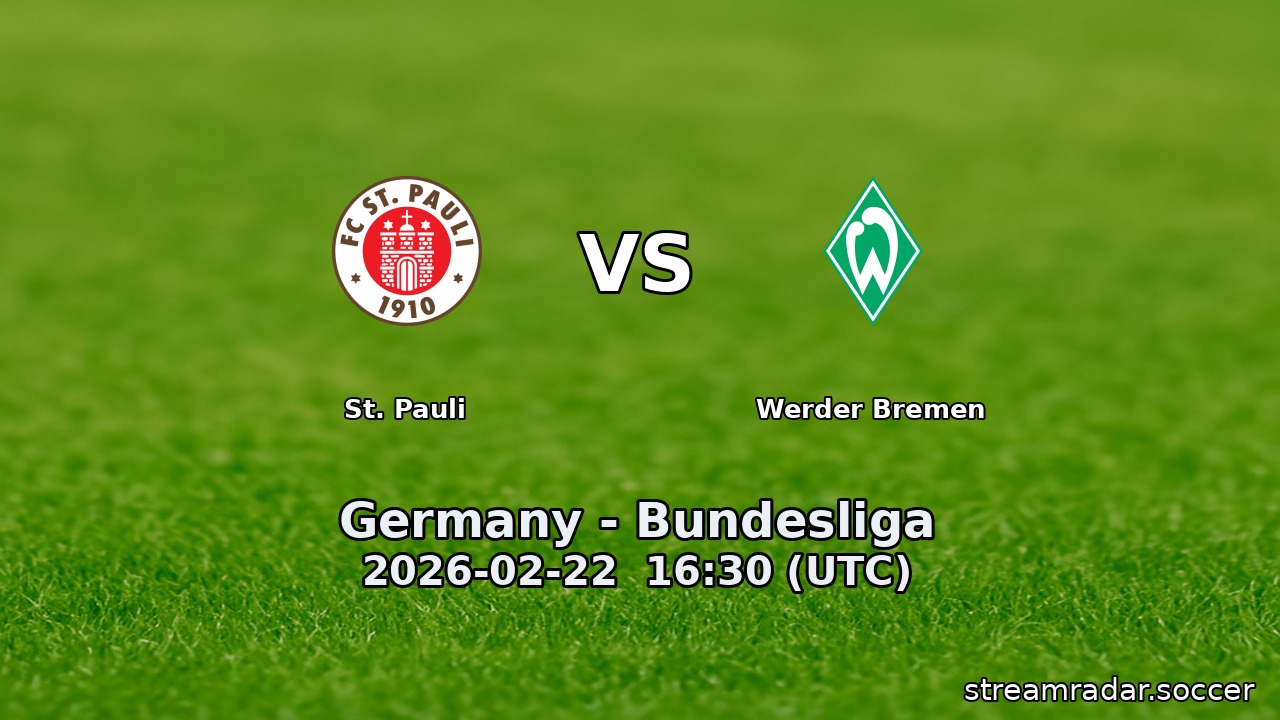 St. Pauli vs Werder Bremen