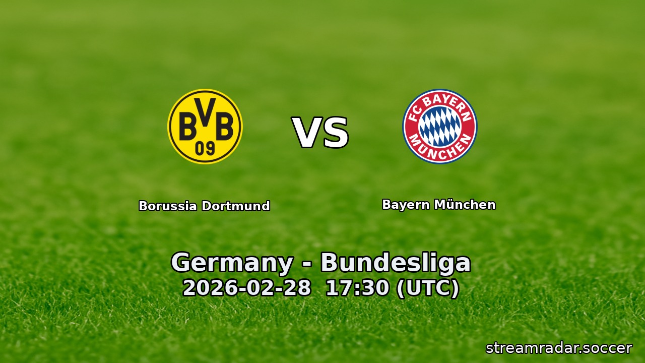 Borussia Dortmund vs Bayern München