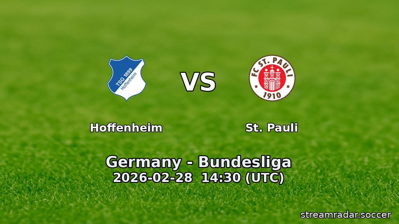 Hoffenheim vs St. Pauli