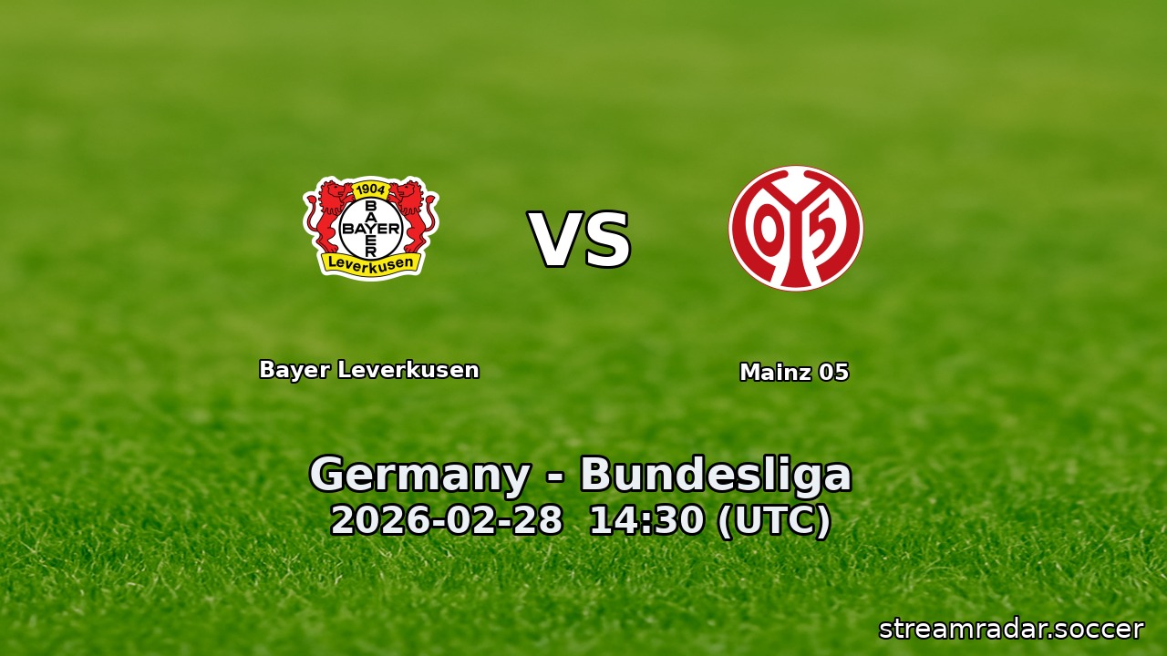 Bayer Leverkusen vs Mainz 05