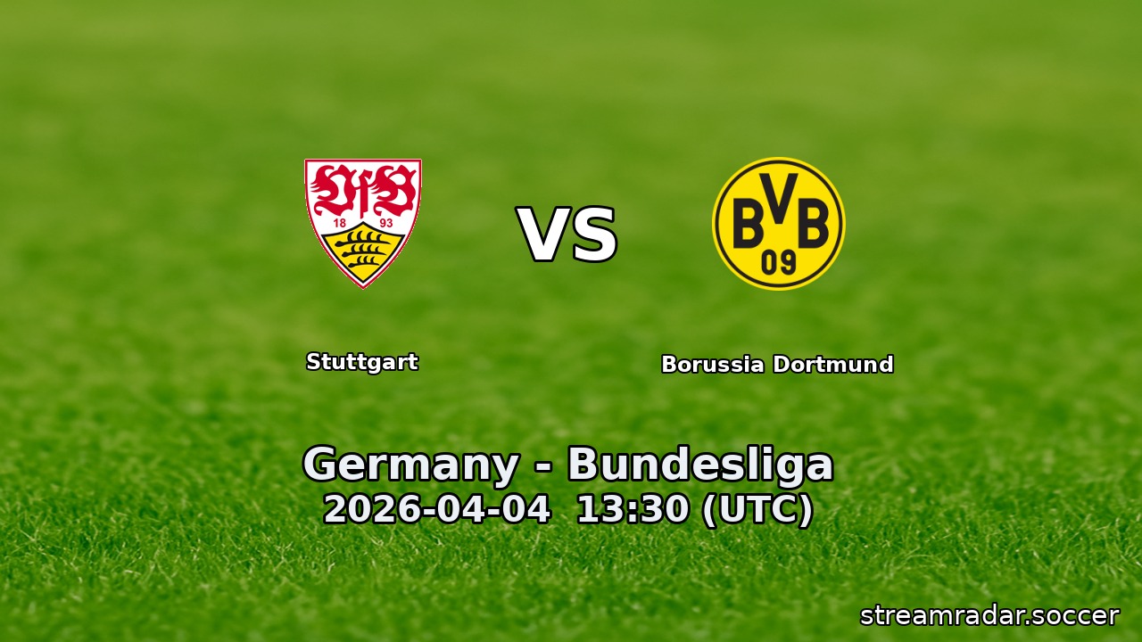 Stuttgart vs Borussia Dortmund