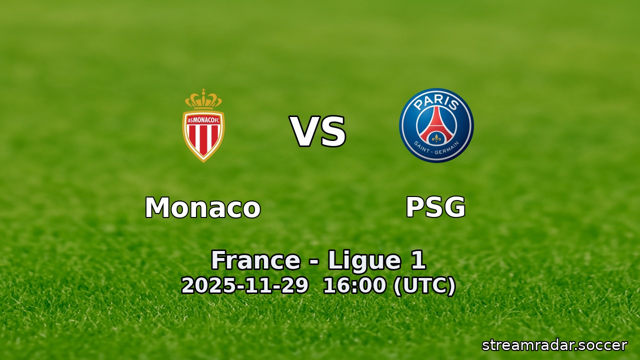Monaco vs PSG
