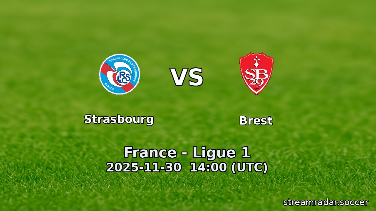 Strasbourg vs Brest