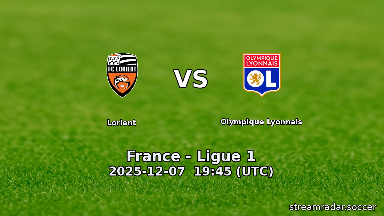 Lorient vs Olympique Lyonnais