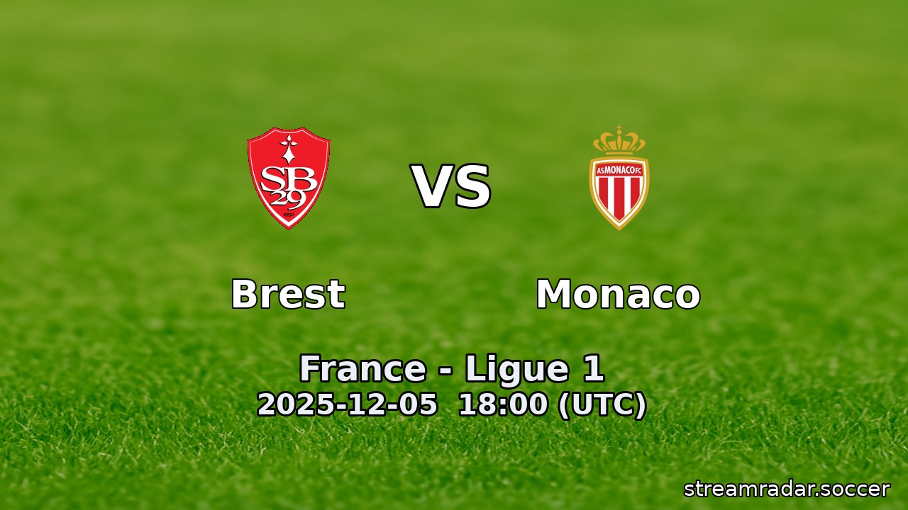 Brest vs Monaco