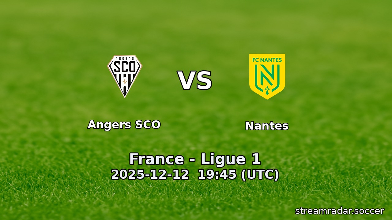 Angers SCO vs Nantes