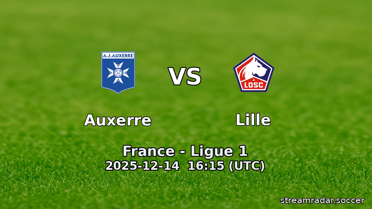 Auxerre vs Lille