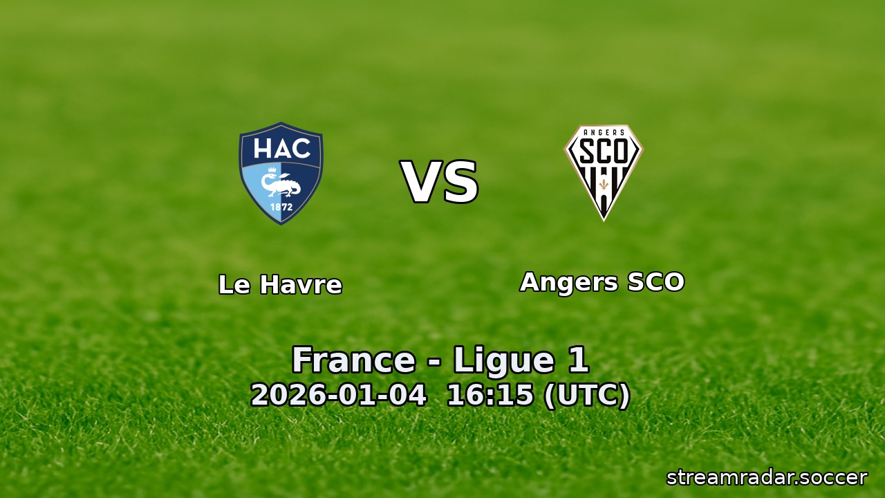 Le Havre vs Angers SCO