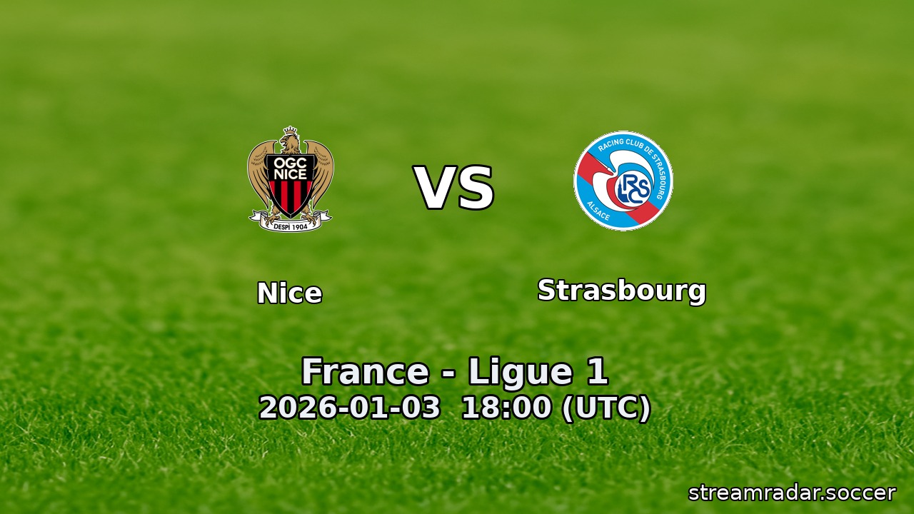 Nice vs Strasbourg