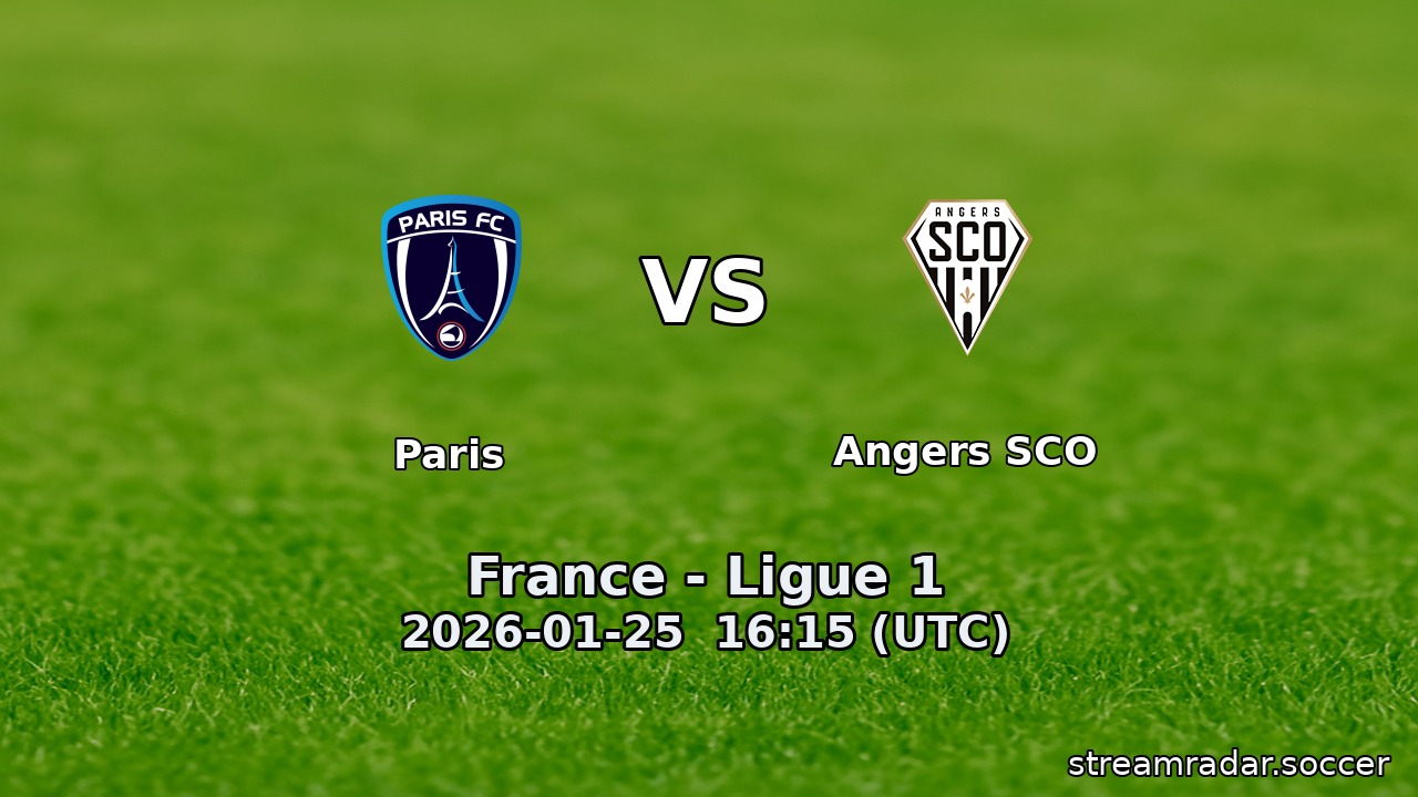 Paris vs Angers SCO