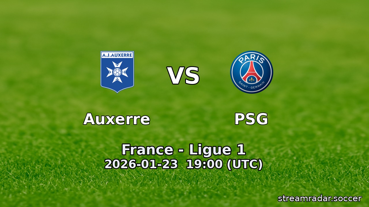 Auxerre vs PSG