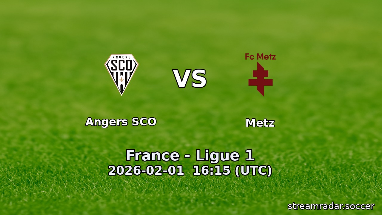 Angers SCO vs Metz